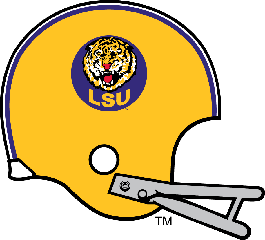 LSU Tigers 1972-1976 Helmet Logo diy DTF decal sticker